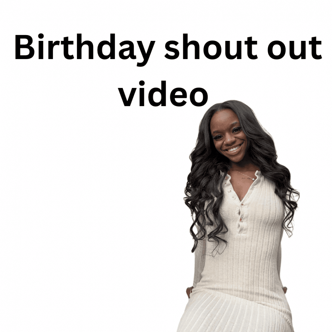 Birthday shout out video