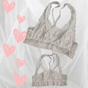 White lace bralette