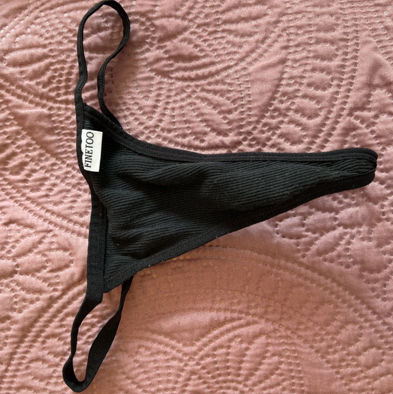 Black Cotton GString