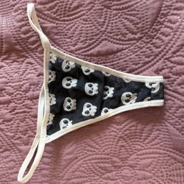 Mesh Skull Thong