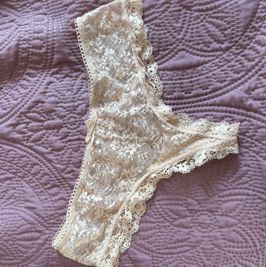 Nude Lace Thong