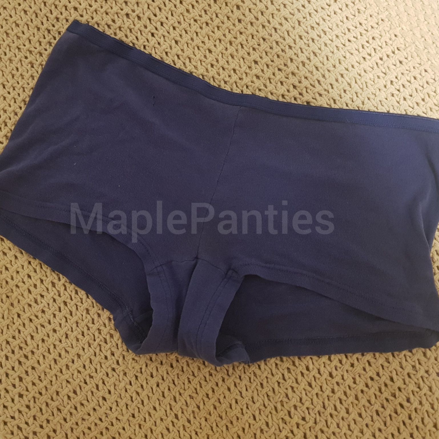 Navy blue boyshort panties