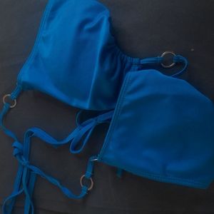 BABY BLUE BIKINI TOP  WORN JUST FOR YOU