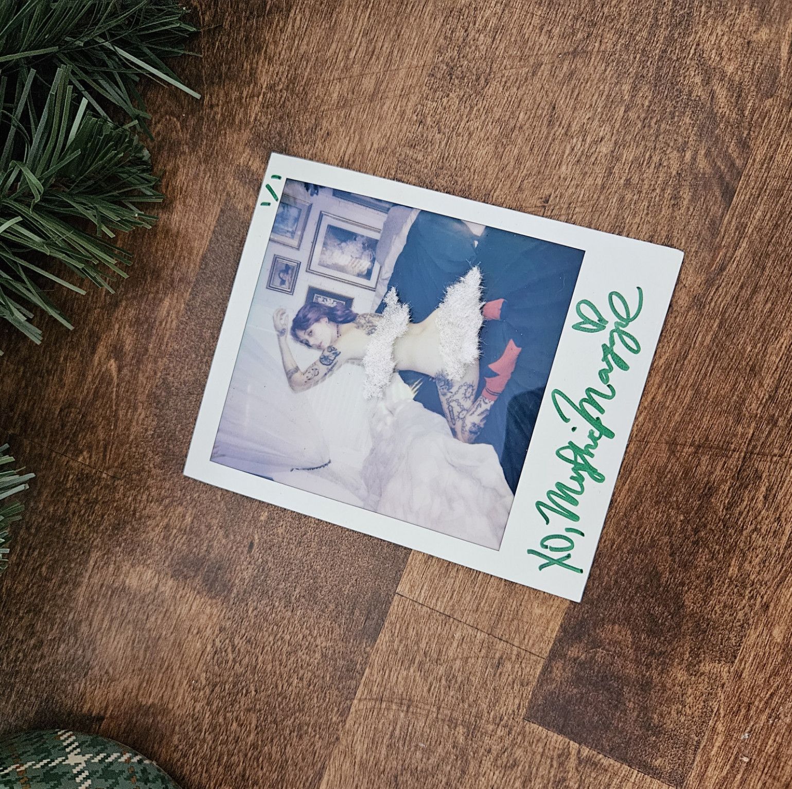 1 of 1 Signed Polaroid Booty Pic