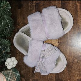 Well Worn Purple Slippers