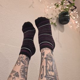 Thick Striped Ankle Socks