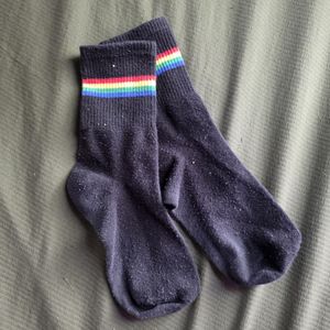 Gay Socks black crew