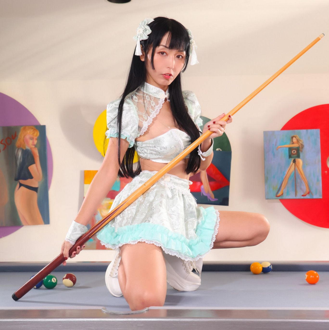 Marica Hase worn Asian anime costume