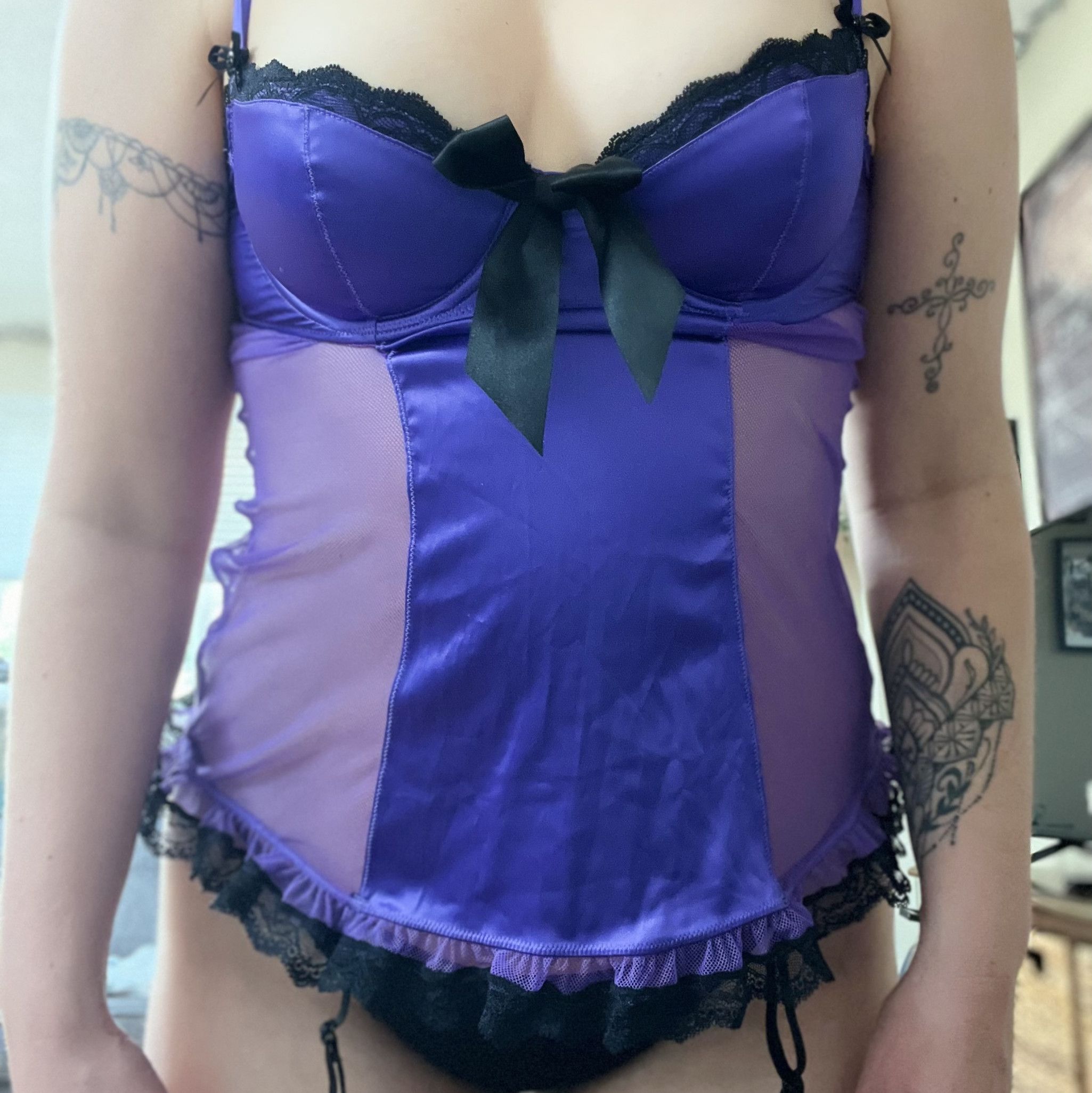 Purple lingerie