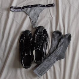 Mailed Worn Sporty Bundle With Thong Socks Skechers And Vid