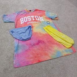 Mailed Cozy Colorful Outfit With Panties And Try On Haul Vid