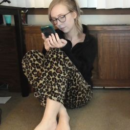 Very Old Black Panties Leopard Print Pajama Pants And Video