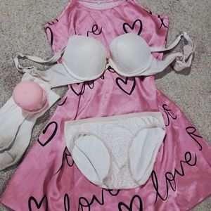 Panties Bra Nightie Stained Socks Nipple Sucker Toy And Vid