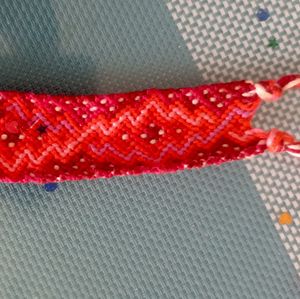 Red hippie bracelet
