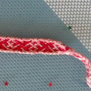 Pink hippie bracelet