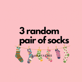 3 random pair of socks