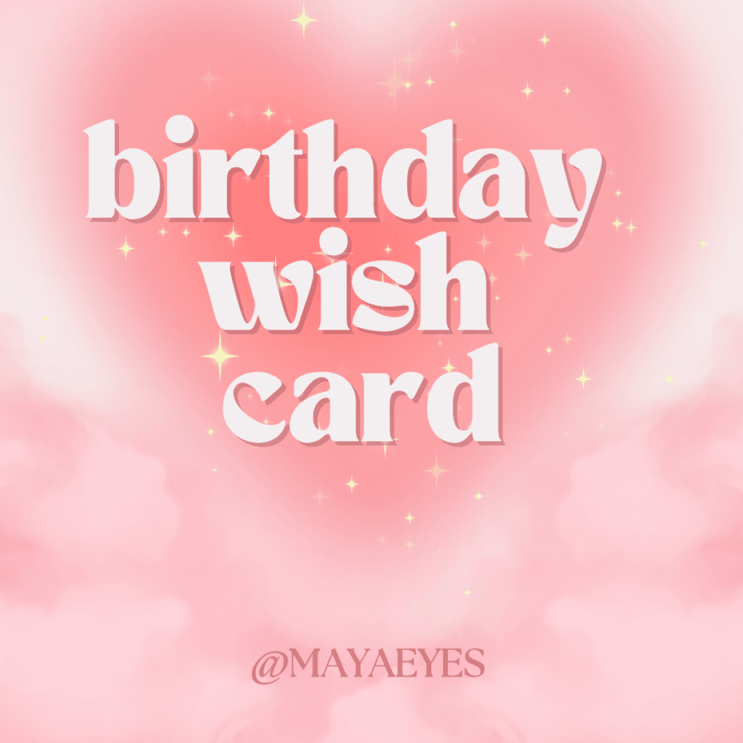 birthday wish card