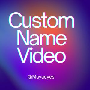 Custom Name Video