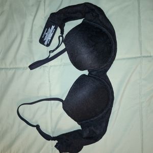 Black Underwire Push up Bra