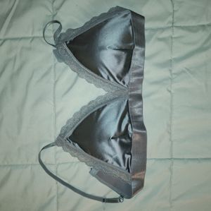 Green Satin Bralette