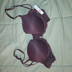 Purple Lacey push up Bra