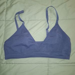 Blue sports bra