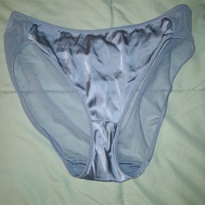 Satin front Mesh fullback panties
