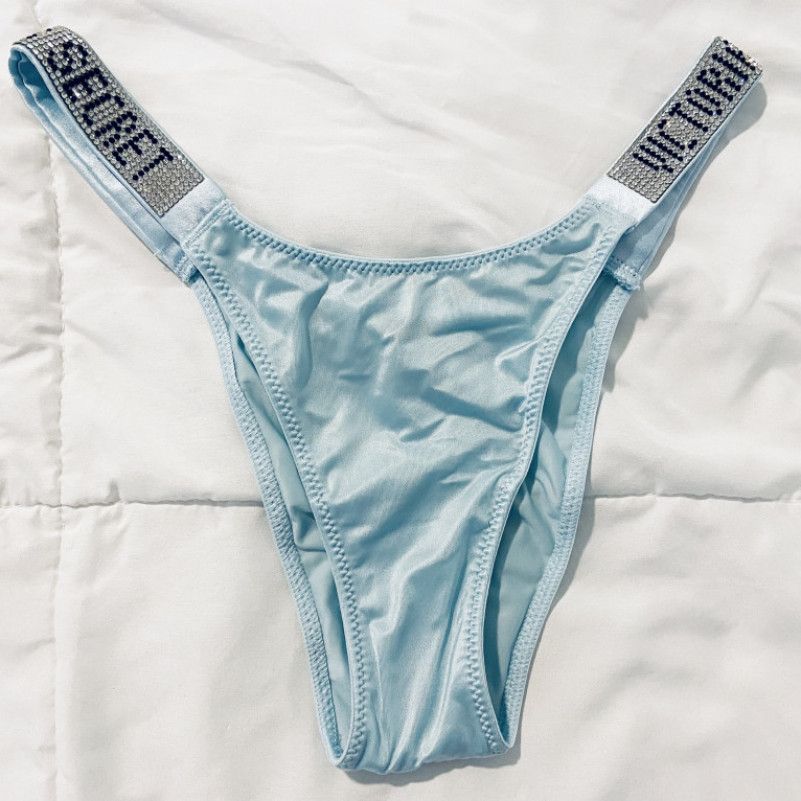 Victoria’s Secret Rhinestone Satin Thong