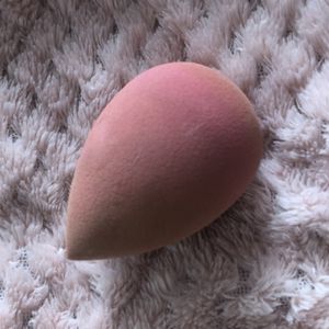 Used makeup blending sponge