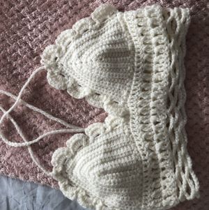 Handmade worn bralette