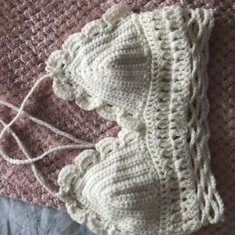 Handmade worn bralette