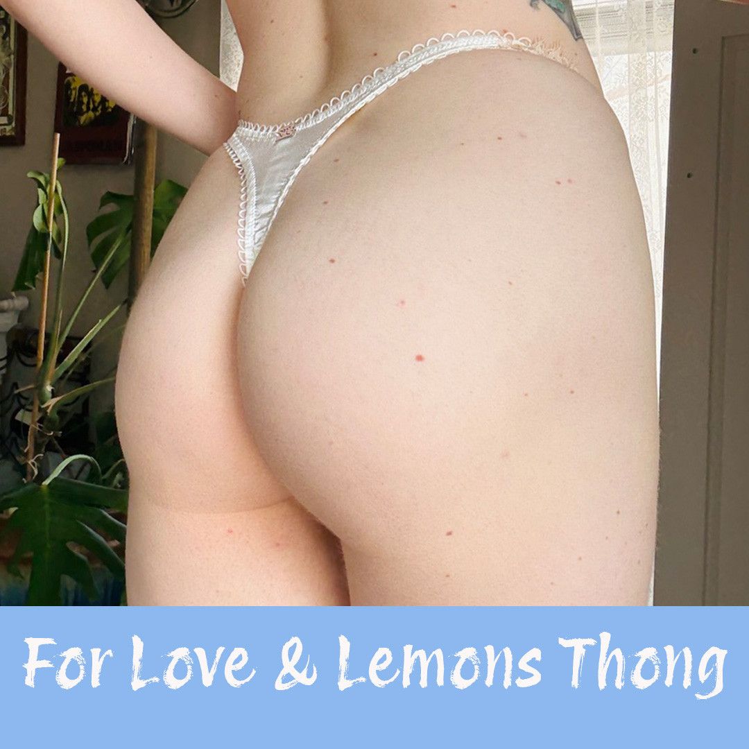 White For Love and Lemons Thong