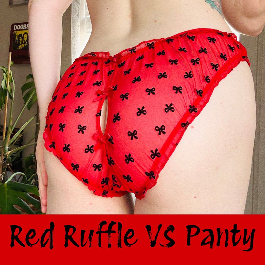 Red Frilly VS Panty