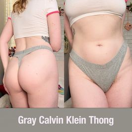 Gray Calvin Klein Thong