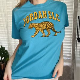 Blue Leopard Tshirt