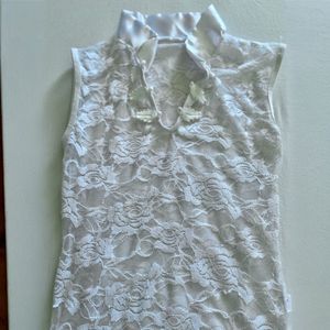 Edens White Lace BabyDoll Top