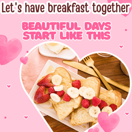 Invite me a delicious breakfast