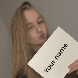 Photo with your name
