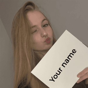 Photo with your name