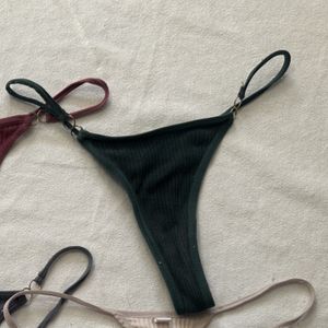 Dark grey thongs