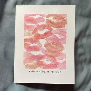 Kisses card with your name