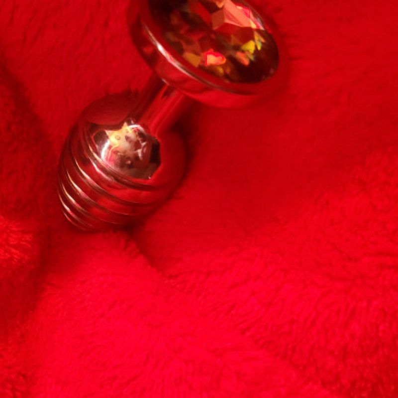 Rainbow Ribbed Med Anal Plug SOLD