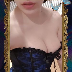 Me In My Sexy Blue And Black Corset