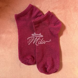 Solid Burgundy Socks 3 Days Wear