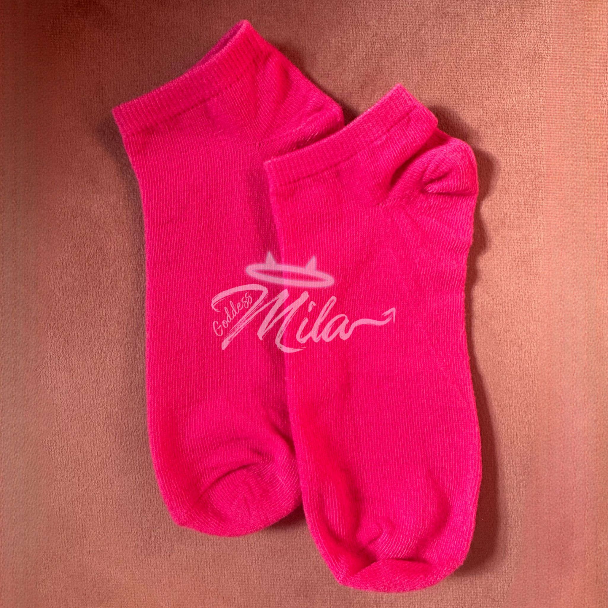 Magenta Pink Socks 4 Days Wear