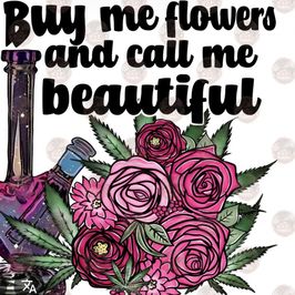 SFW Flowers and affirmation