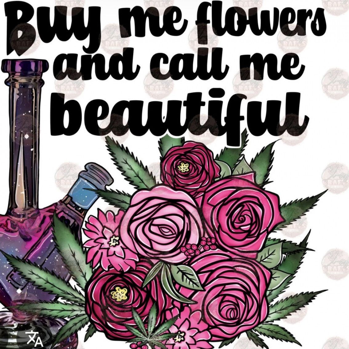 SFW Flowers and affirmation