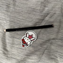 Sticker with a pen