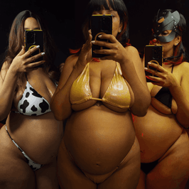 Short video selfies pregnant