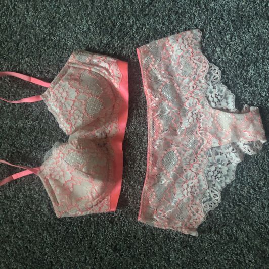 Coral Plus Lace Bra And Panty Set